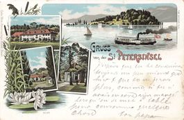 Gruss von St. Petersinsel 1898