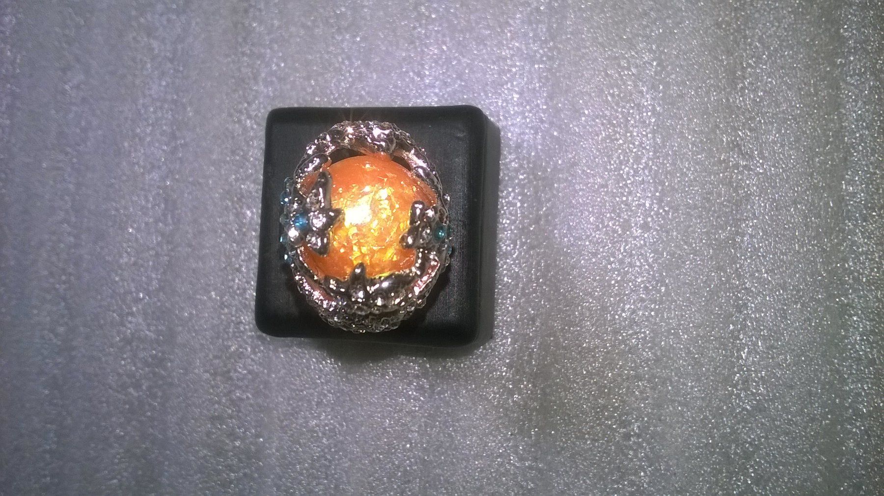 Ringe: ring modeschmuck,,,mit orange kristall,,,glanzig – Neu (gemäss Beschreibung) aus Basel von bijoutrie_4