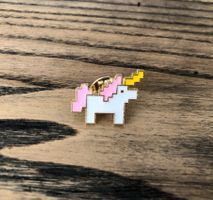 Pin Anstecker Brosche Pixel Einhorn