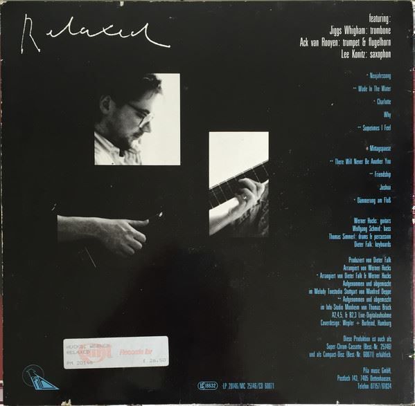 CD: Werner Hucks RELAXED Lee Konitz  Ack van Rooyen Jazz CD – Usato da Kandergrund venduto da Sososo 1