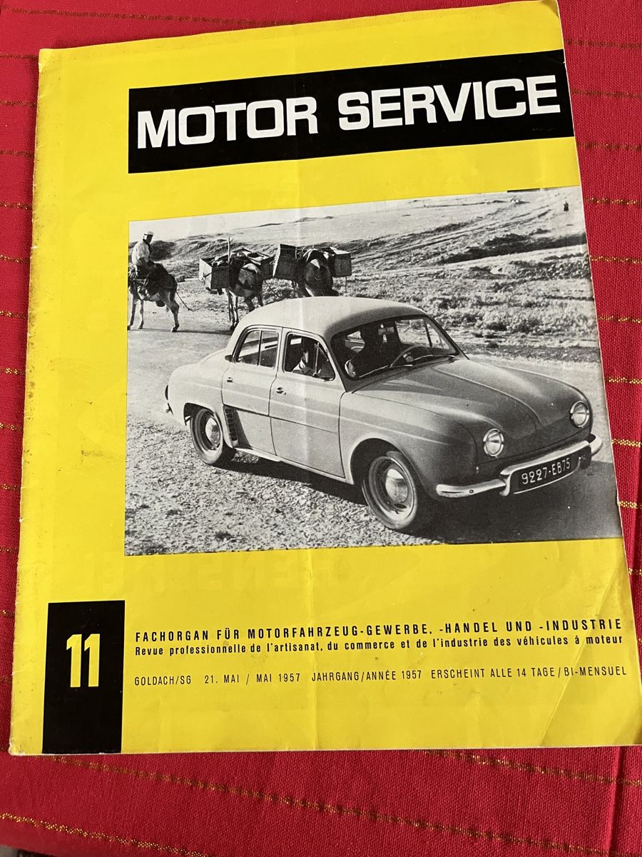 Renault Dokumente: Motor Service/Renault/1959/Oldtimer/Dauphine – Gebraucht aus hunzenschwil von Oldipark