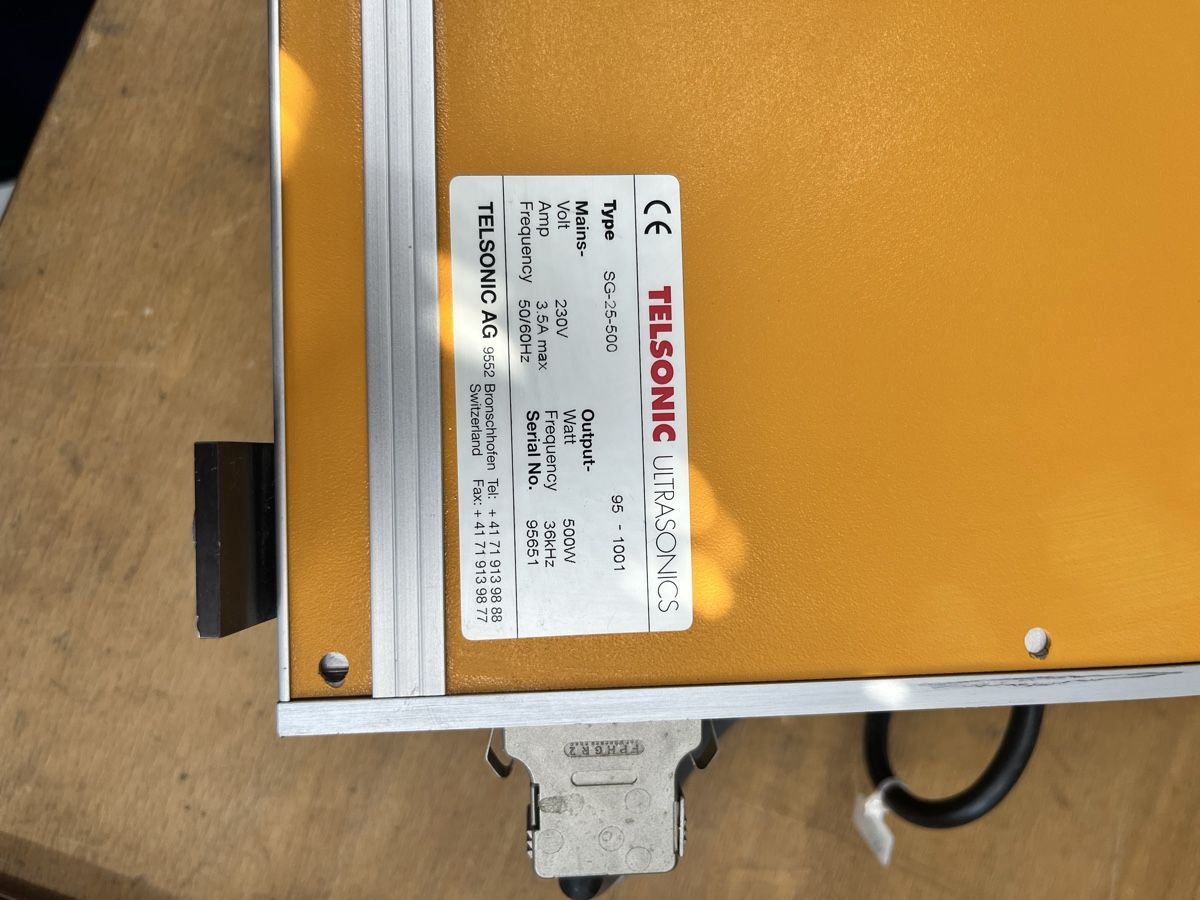 Alle Maschinen: Telsonic Ultrasonic SG-25-500 Generator – Gebraucht aus Widnau von G-Bike69 2