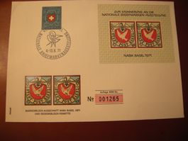 1971, NABA BASEL 1971, NATIONALE BRIEFMARKEN - AUSSTELLUNG