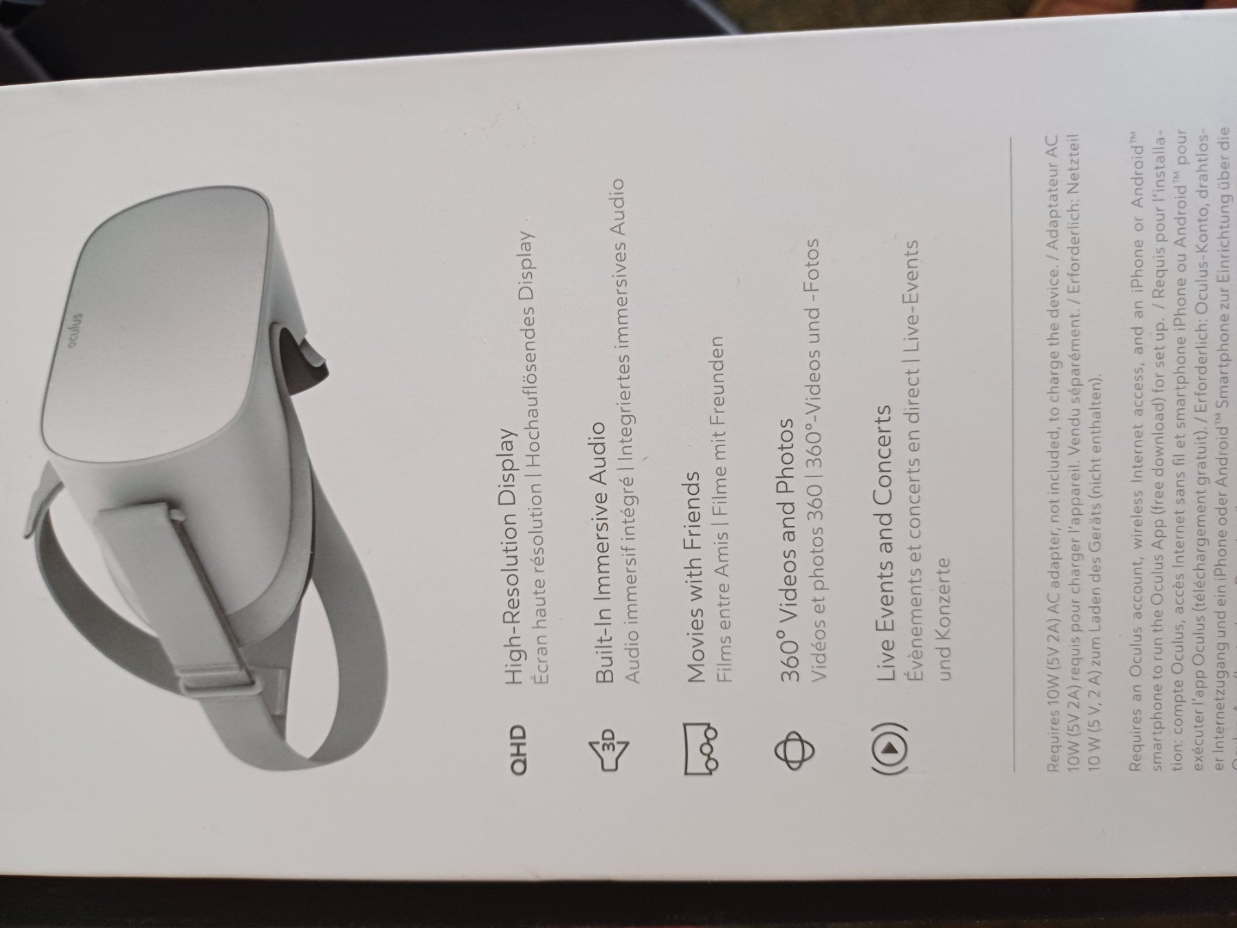 Casco VR: Oculus Go - Virtuelle Realität – Nuovo e nell'imballaggio originale da Wattwil venduto da poldi59 3