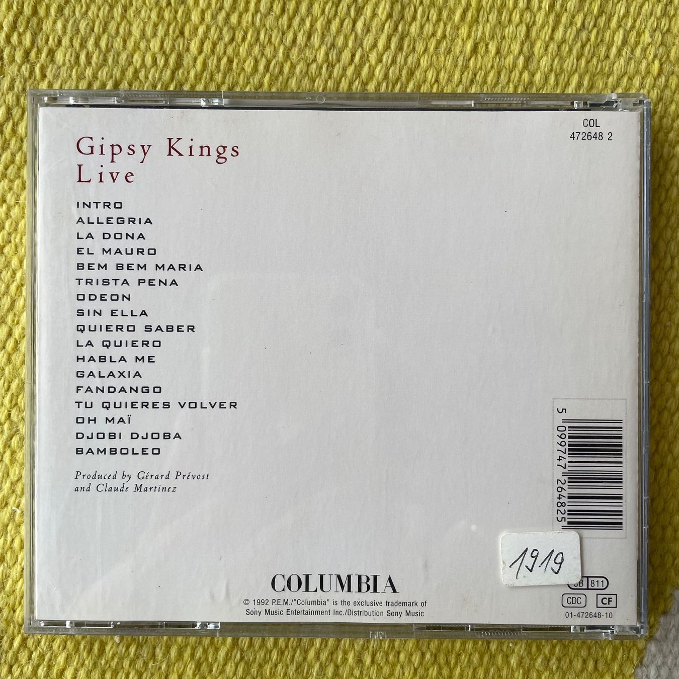 CD: GIPSY KINGS-LIVE – Usato da Rorschacherberg venduto da CD-Roli 1