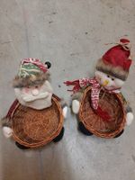 Paniers décoratifs Noël bonhomme neige et Père Noël!