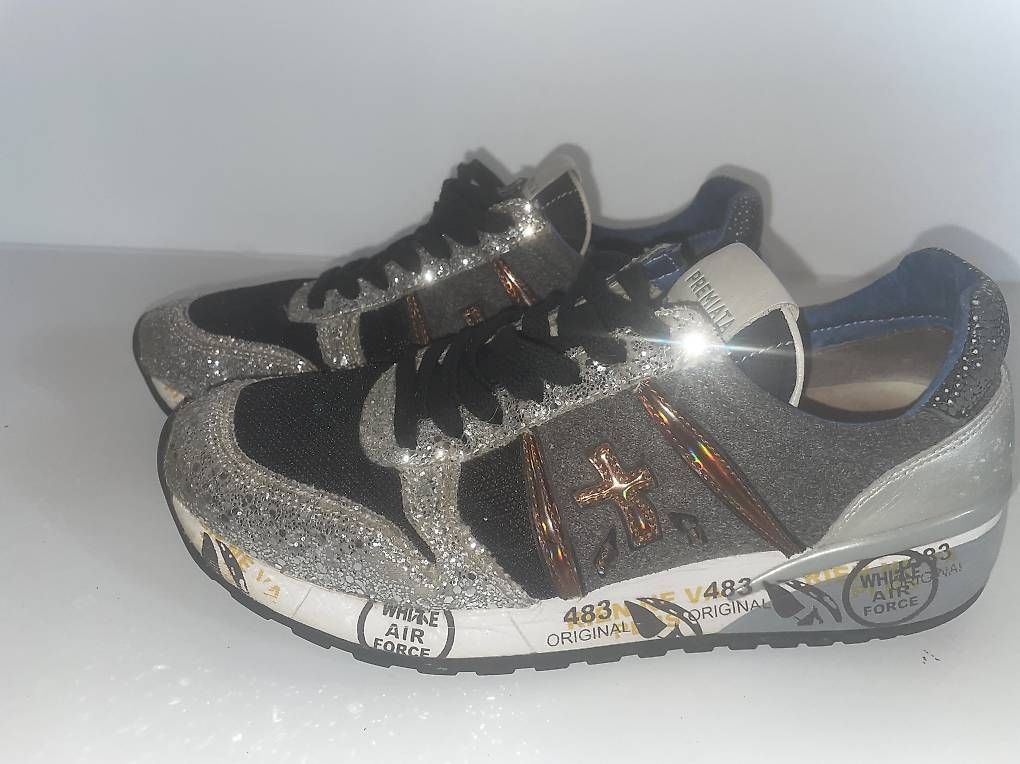 Scarpe da donna: Original Premiata Sneakers Gr. 38  anthrazit/Glitzer – Usato da Arnegg venduto da Suppennudel1979die2.