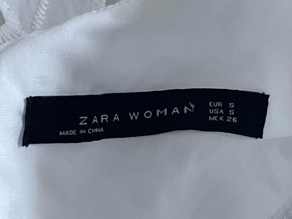 Zara Kleider: Robe Zara blanche ajourée taille S neuve – Neu und originalverpackt aus Vuadens von Nina11 4