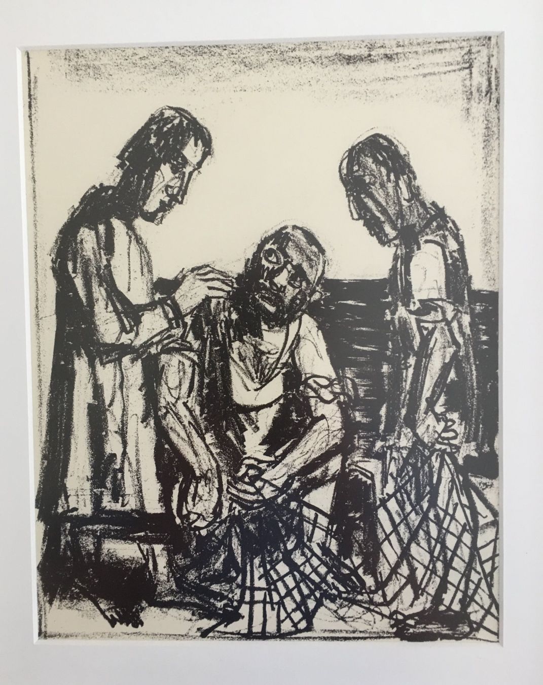 Grafica & Litografie: Otto Dix      Matthäus-Evangelium   "Die Berufung Petri" – Usato da Nennigkofen venduto da juhit 1