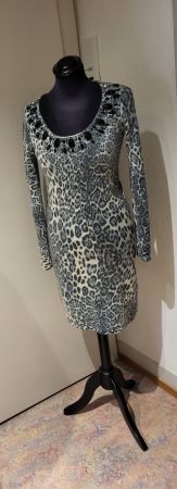 Kaschmir Leoparden Kleid mit Strass - Gr. M PRINCESS GOES TO