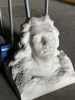 TRÈS ANCIENNE SCULPTURE EN MARBRE SIGNÉE ET DATÉE