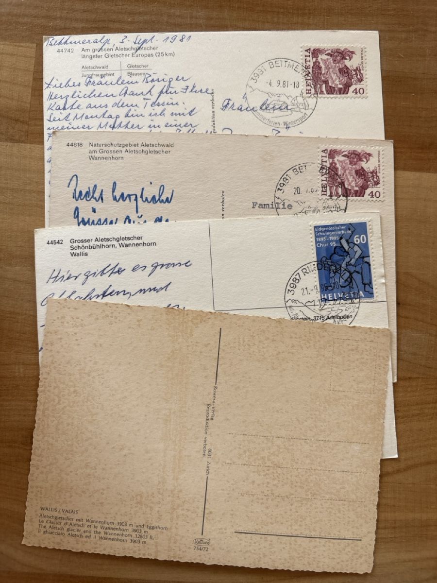 Cartoline postali: AK von Aletschgletscher – Usato da Rümlang venduto da Brieftaube1 1