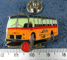 FBW POSTAUTO PTT SCHWEIZ PIN GLASIERT