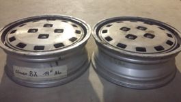 2 Oldtimer Alufelgen Citroen BX 5x14"  mit Radschrauben