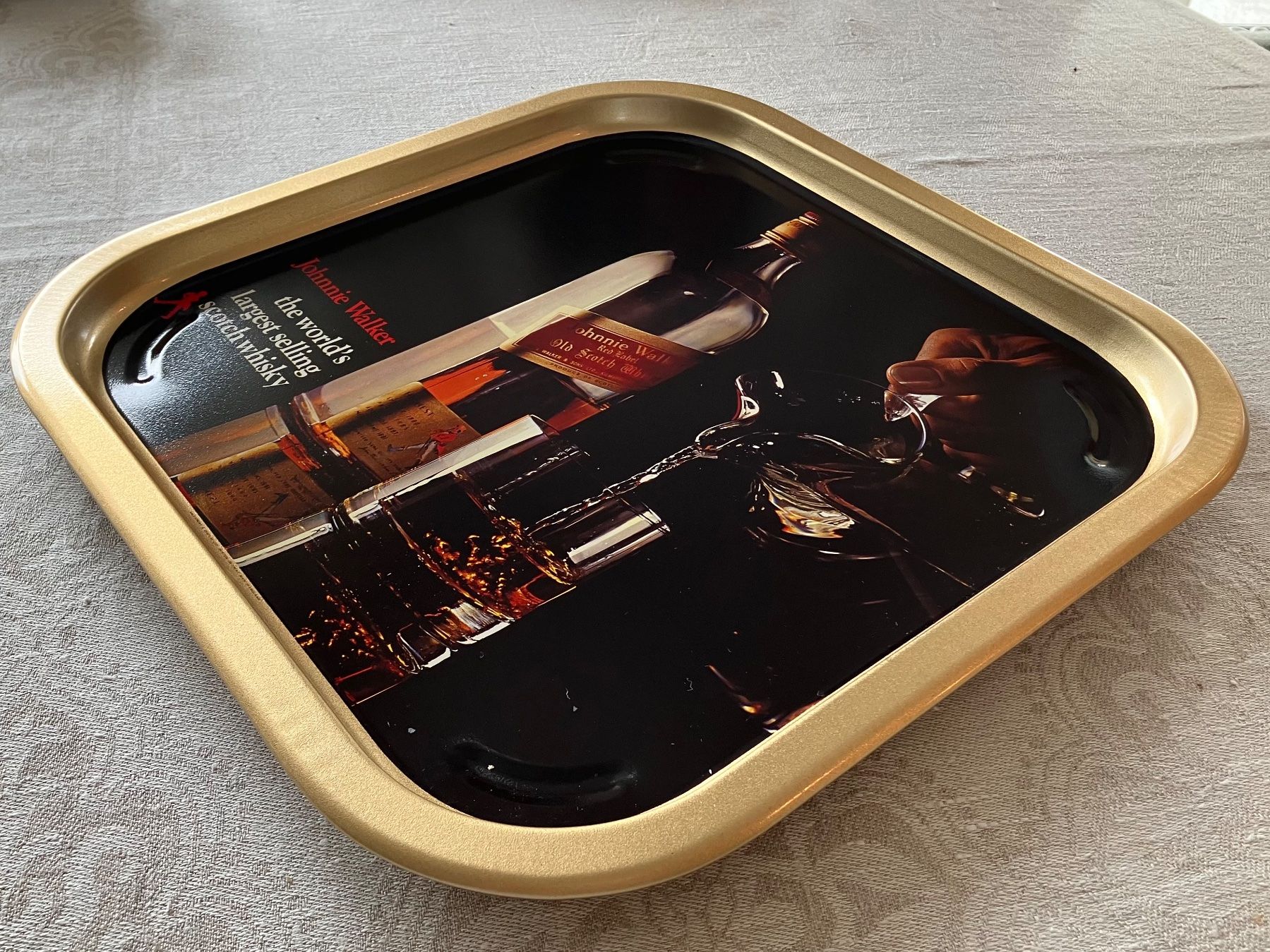 Tutte le decorazioni: Vintage Jonnie Walker Tablett + Flachmann Whisky Werbung – Nuovo (secondo la descrizione) da Tägerwilen venduto da Smartfuchs 7