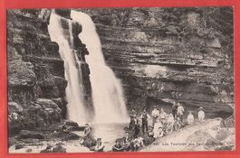 Saut du Doubs - Touristen vor Wasserfall - ca. 1910