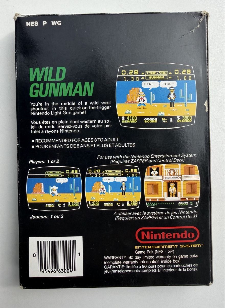 Nintendo Giochi: Bundle Nintendo NES Zapper - Wild Gunman-  Super Mario  – Usato da Carrouge VD venduto da RETRO-GAME-97 1