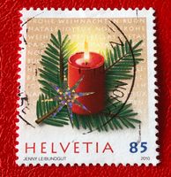 Nr.1373  Kerze 2010 mit Stempel