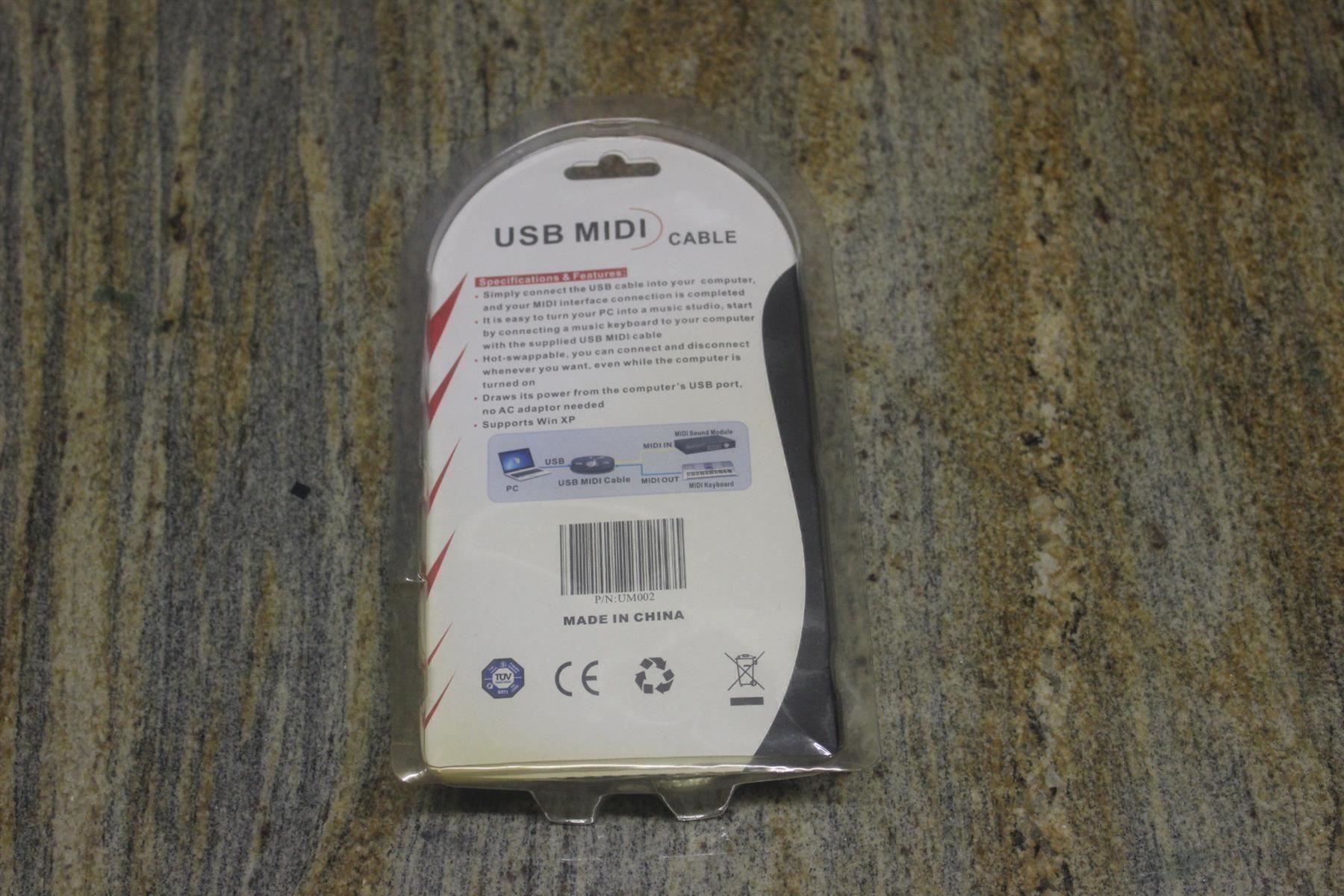 Kabel: USB MIDI Adapter Kabel PC Restposten – Neu (gemäss Beschreibung) aus Kirchdorf AG von Lionstein 3
