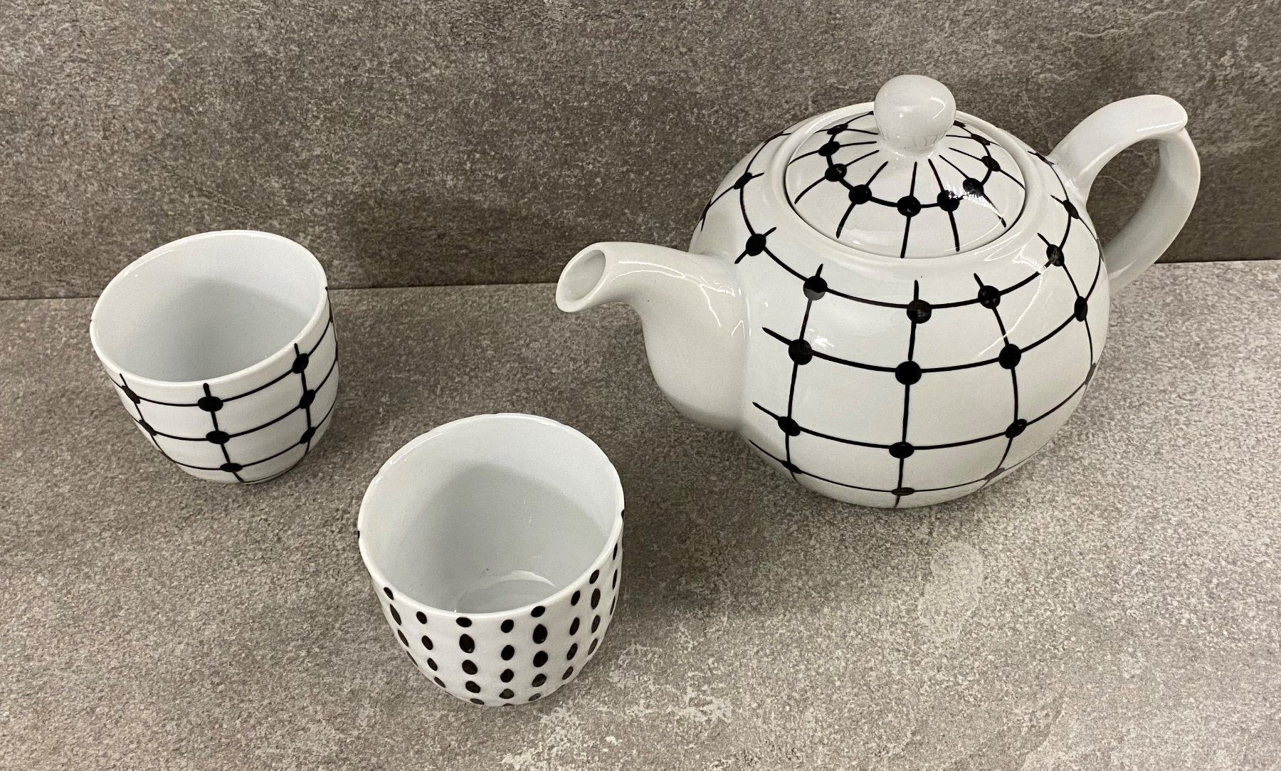 Teiere: Tee Krug mit 2 Tassen (3-teilig) ... – Nuovo e nell'imballaggio originale da Chur venduto da Lotti12 1