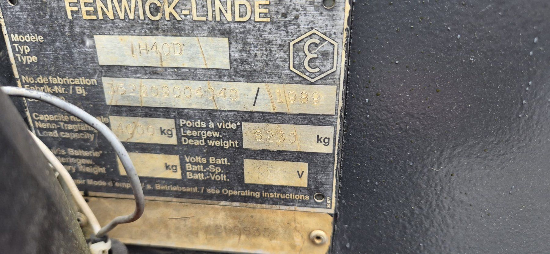 Linde Carrelli elevatori e a forche: Linde Stapler H40d mit Zwillingsbereifung – Usato da Ringgenberg BE venduto da mme_776b 8