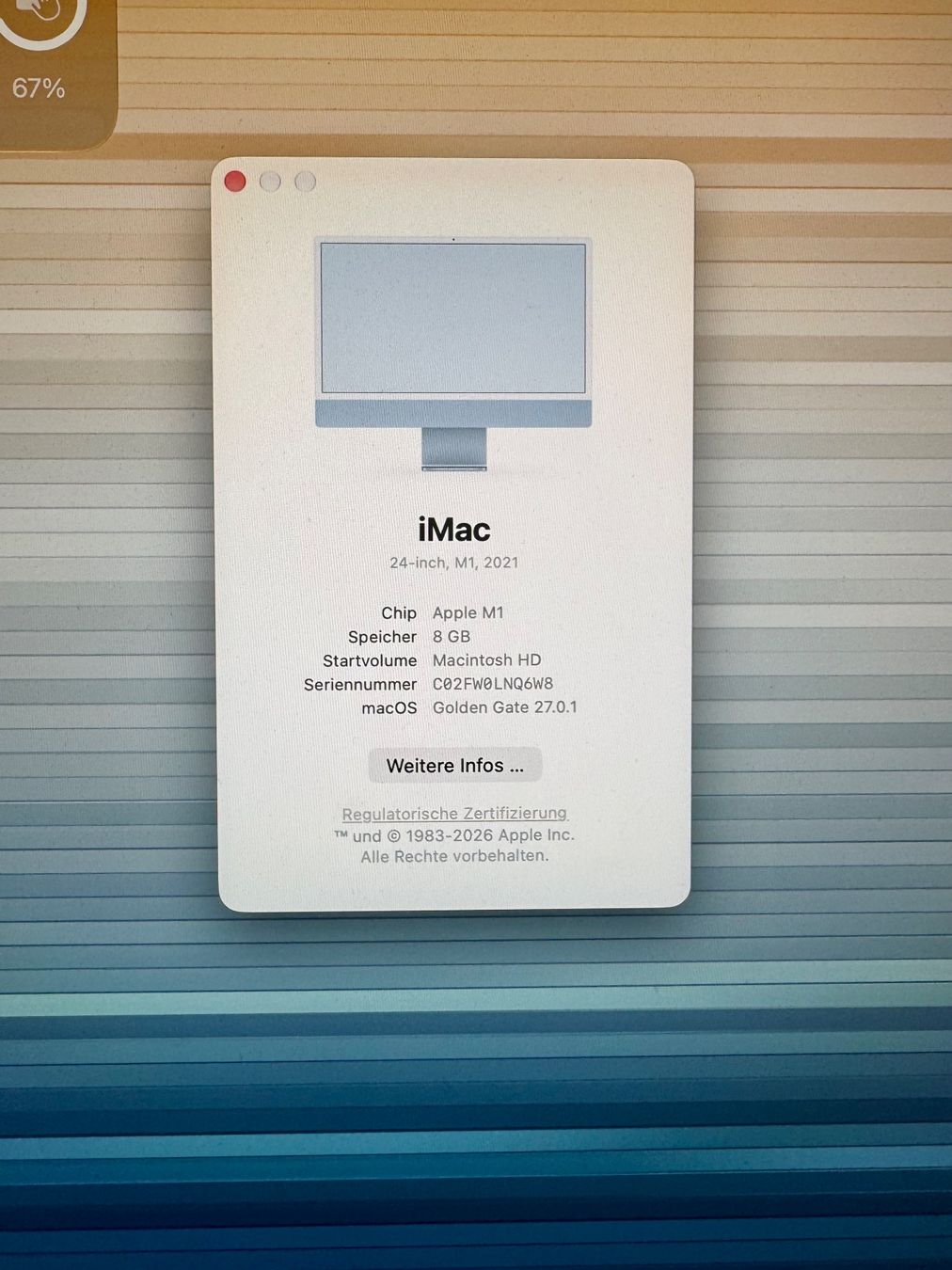 Apple PCs: iMac 24 M1 – D'occasion à Sempach par Deepblue71 1
