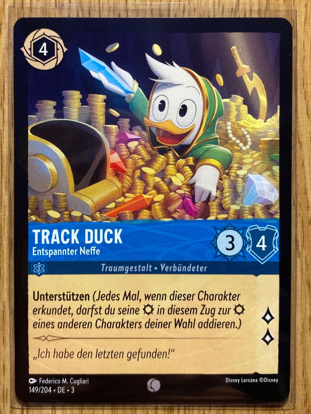 Disney Carte collezionabili: Track Duck DE 149 Disney Lorcana 3 – Nuovo (secondo la descrizione) da Rafz venduto da SaintCruz