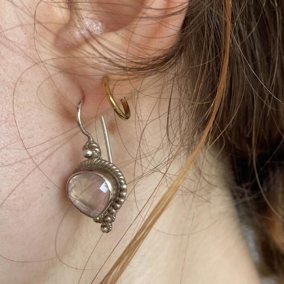 Boucles d'oreille: Real silver cristal quartz earrings – D'occasion à Spiegel b. Bern par pre1ovedthreads 3