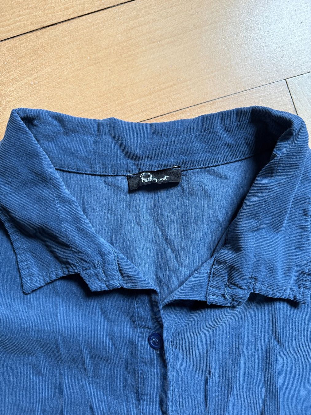 Kleider: PRETTY UNIT - Cord Blusenkleid blau M – Gebraucht aus Zürich von Diazaio 3