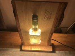 Whiskey Lampe aus Holz und Jack Daniel's Flasche neu!