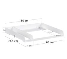 Malm Wickelaufsatz weiss