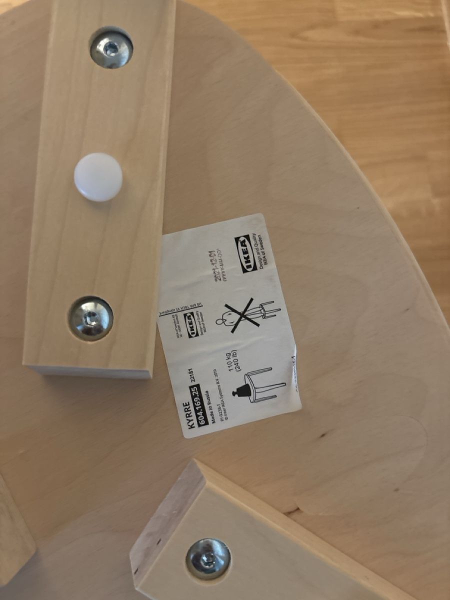 Ikea Sgabelli: Tabourets KYRRE IKEA bois 2 pcs bon état – Nuovo (secondo la descrizione) da Genève venduto da ahe_ktd6 5