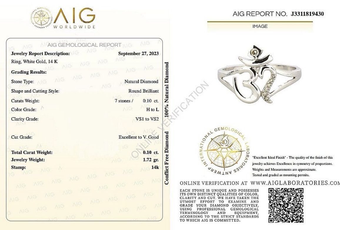 Anelli: 0.10ct Diamant Ring 14K Weissgold – Nuovo e nell'imballaggio originale da Untersiggenthal venduto da TimeandShine 4