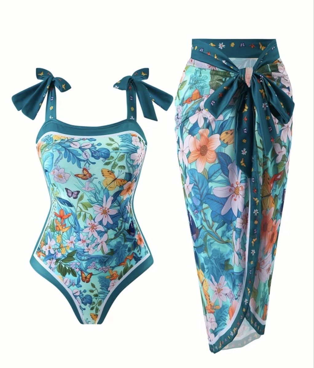 Costumi da bagno & Bikini: Badekleidung mit Rock – Nuovo (secondo la descrizione) da Trüllikon venduto da angela4444