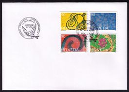 1996_897-900_1. selbstklebendes MARKENHEFT_FDC 10.9.96 Bern