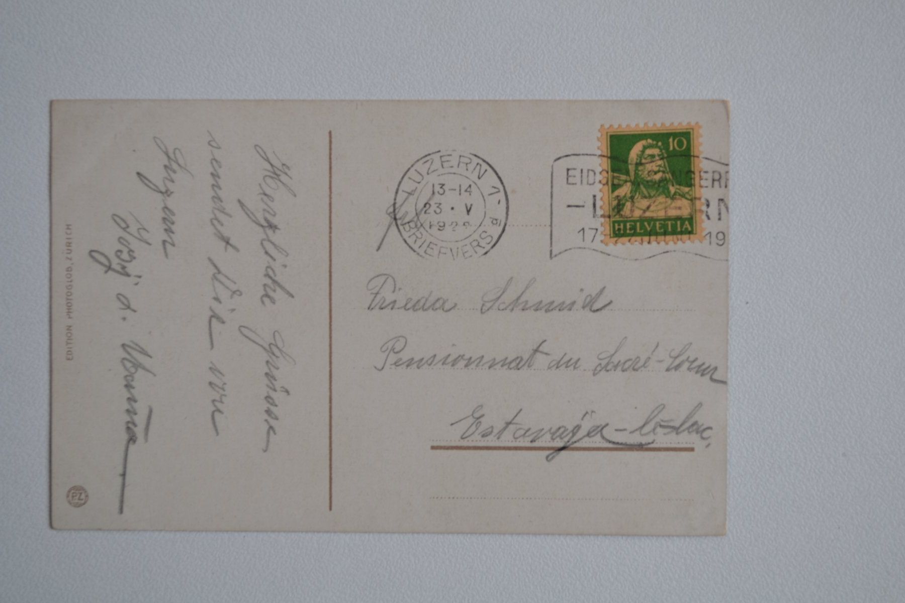 Cartoline postali: AK Luzern Schwanenplatz mit Pilatus LU – Usato da Beinwil am See venduto da kajak55 1
