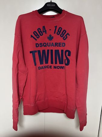 DSquared2 Sweatshirt XL Rot bedruckt gute Zustand