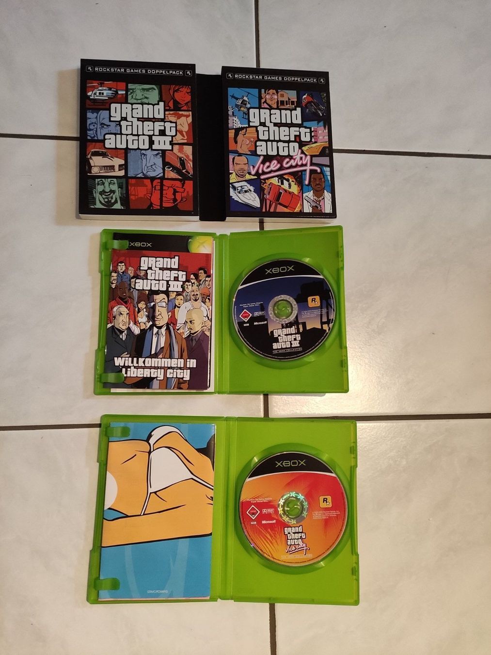 Microsoft Giochi: GTA Xbox Doppelpack, GTA3 & ViceCity – Usato da Villmergen venduto da rolling_thunder 1