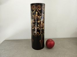 Vase Bonfol vintage, céramique peinte à la main design Jura
