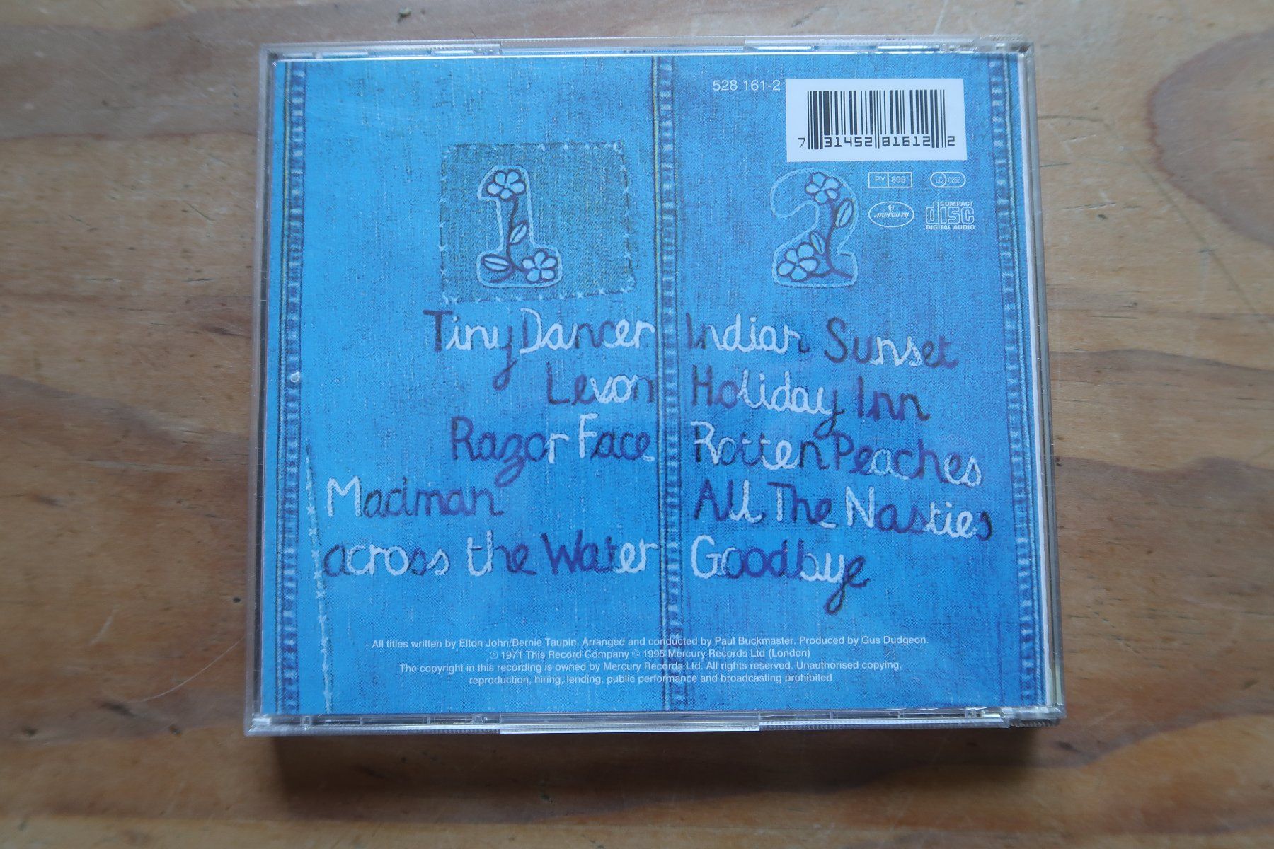 CDs: ELTON JOHN - MADMAN ACROSS THE WATER - CD – Gebraucht aus Basel von Patiscat 1