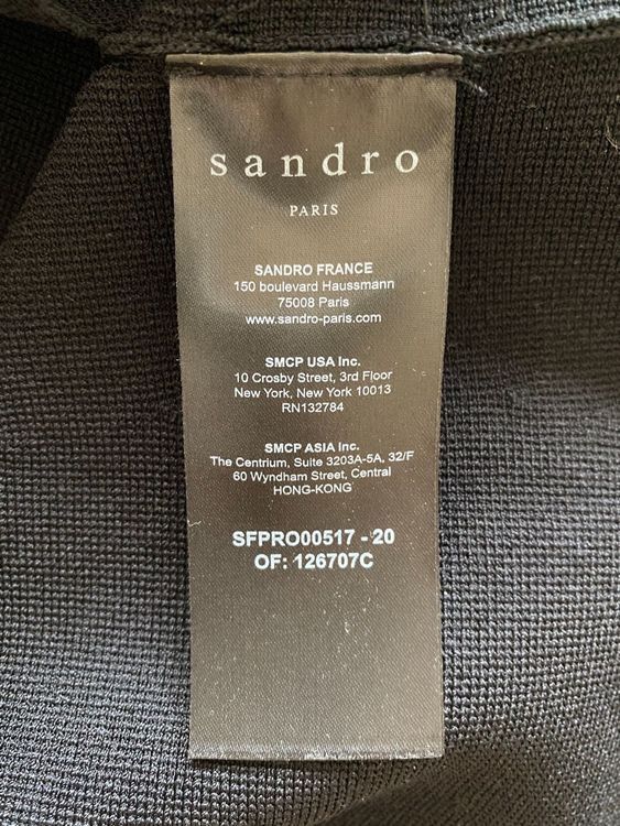 Kleider: Sandro knit black dress 34 – Neu (gemäss Beschreibung) aus Zürich von guo_df5r 2