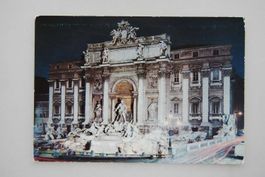 AK Roma di Notta - Fontana di Trevi 1982