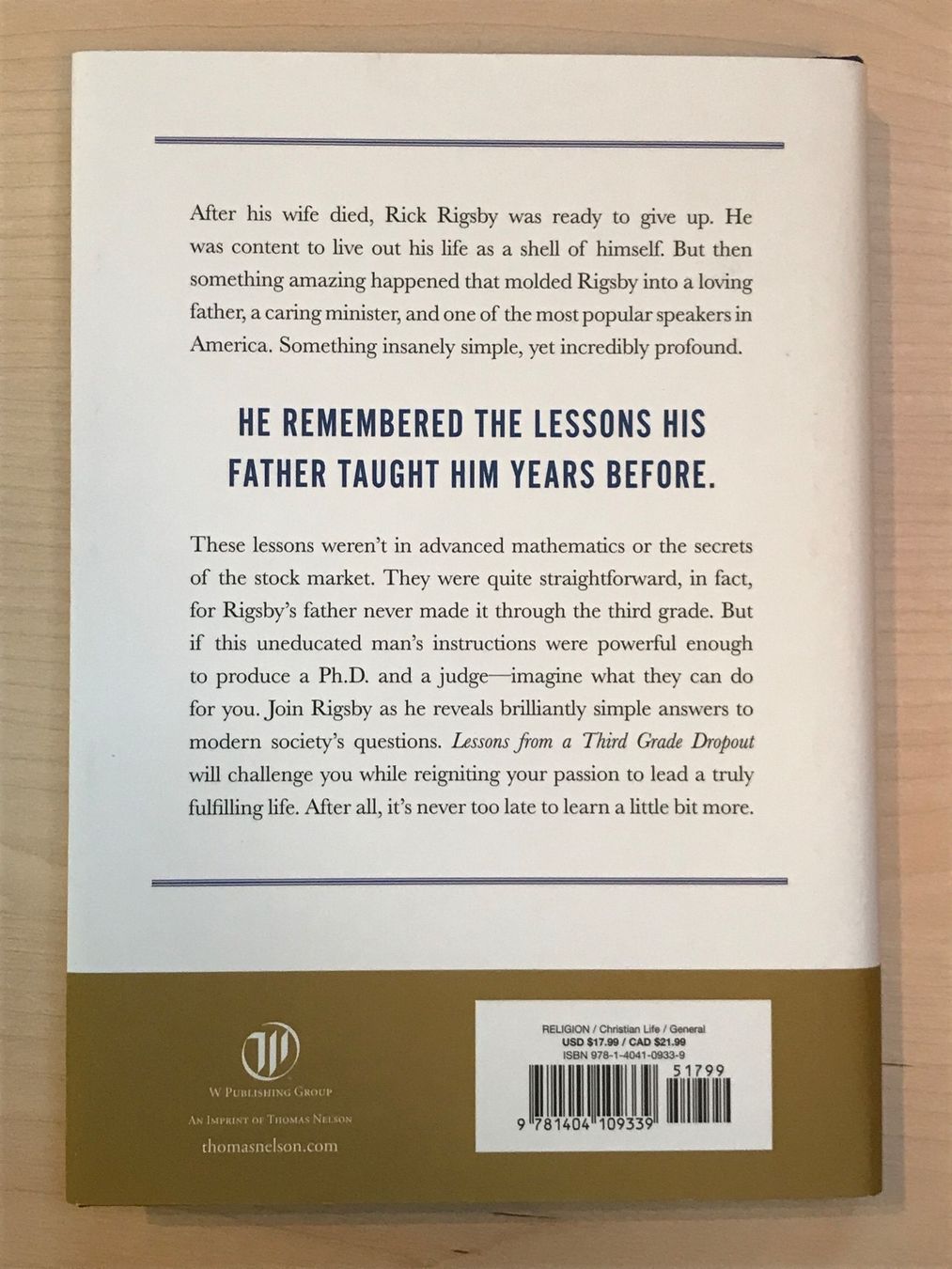 Libri: Lessons from a third grade dropout – Usato da Amden venduto da Arven-Schmuck 1