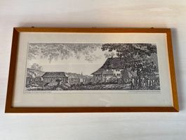 Stich von Glattbrugg 1797 bei Manövern der Zürcher Truppen