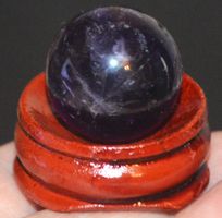 Deko Heilstein L-8392 – Amethyst Kugel mit Sockel – 20x20mm