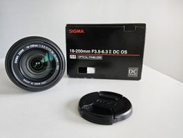 Sigma Objektiv 18-200mm für Canon