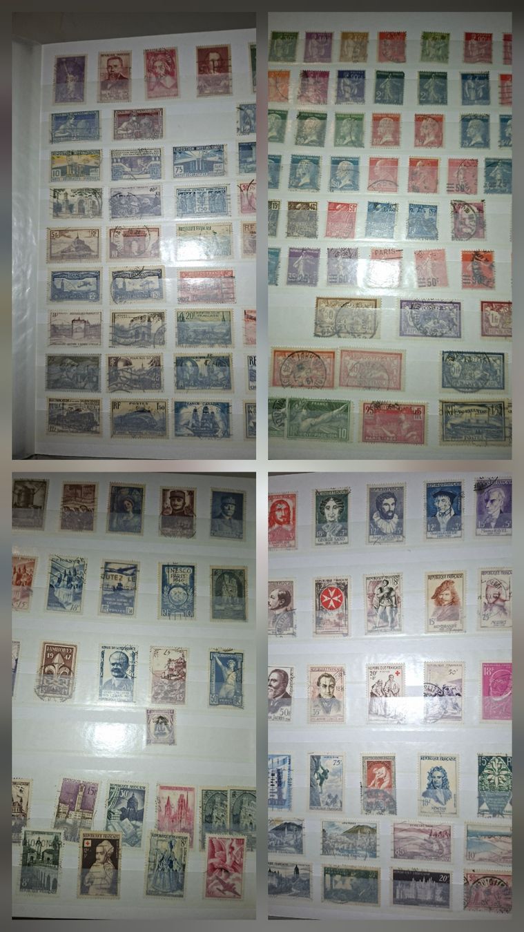 Tous les timbres: Sammlung Frankreich / Diverse Länder / Aufdrücke – D'occasion à Balgach par SIMEON27 2