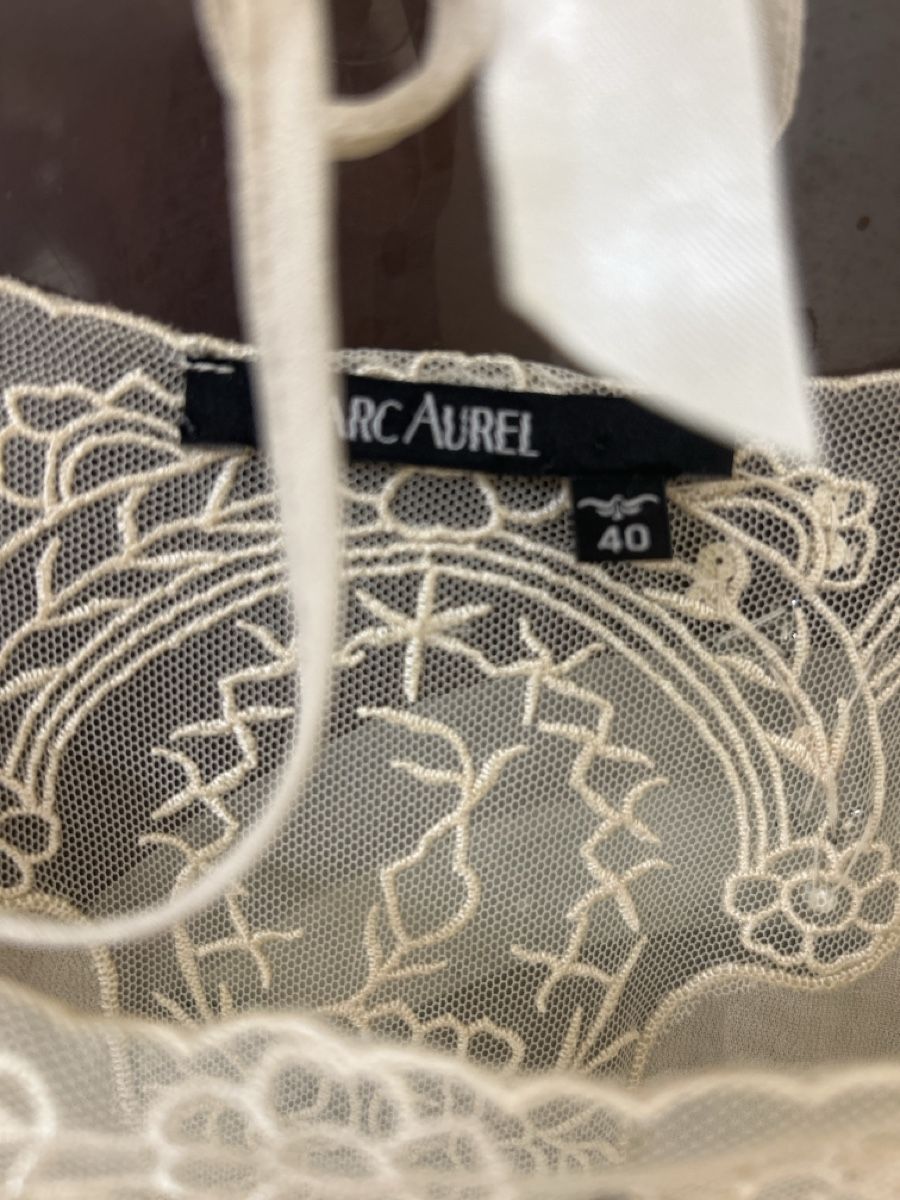 Camicette: Marc Aurel Bluse beige mit Spitze Grösse 40 – Nuovo (secondo la descrizione) da Umiken venduto da AzizaAmar20 2