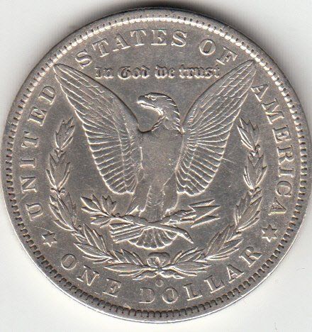 Tutti le monete: USA -- Morgan Dollar 1885 O, ss+ – Usato da Gossau SG venduto da Gallus00 1
