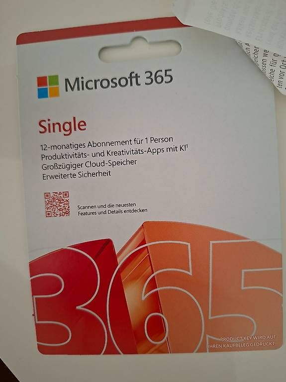 Microsoft Applications: Microsoft M365 Single 1 Jahr/1 Person – Neuf avec emballage d'origine à Bischofszell par Edy-85
